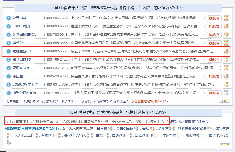 全國管業(yè)十大名牌排名有哪些?它們是如何被評(píng)選出來的? 全國管業(yè)十大名牌排名有哪些?它們是如何被評(píng)選出來的?