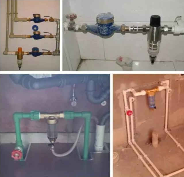 前置自沖過濾安裝圖解以及安裝后的效果圖，怎么安裝看此文即可！